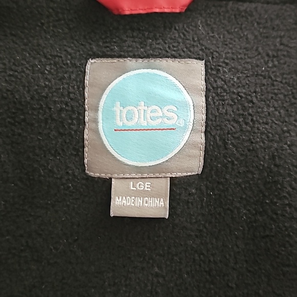 TOTES Women's Large Maroon Three Season Fleece Lined Jacket - Picture 7 of 7